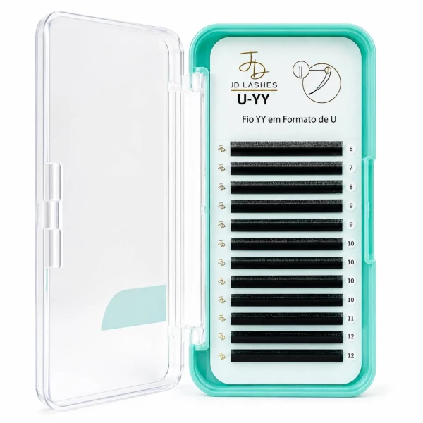 Cílios Tecno-Brazilian U/YY 0,07 D Volume Brasileiro | JD Lashes Extensão Profissional Lash