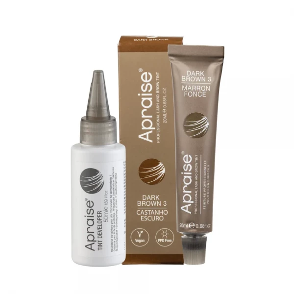 Kit Apraise - Tintura Castanho Escuro 20ml + Oxidante Líquido Apraise 50ml