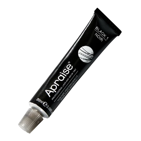Tinta/tintura para sobrancelhas e cílios Preta 20ml Apraise